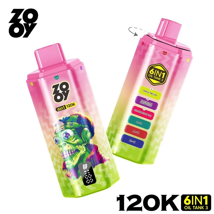 ZOOY VAPE 6 IN 1 120000PUFFS factory
